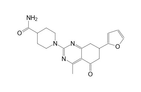 4-piperidinecarboxamide, 1-[7-(2-furanyl)-5,6,7,8-tetrahydro-4-methyl-5-oxo-2-quinazolinyl]-