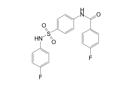 Benzamide, 4-fluoro-N-[4-(4-fluorophenylsulfamoyl)phenyl]-