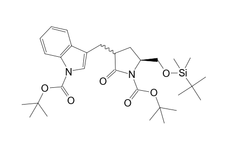 3-[(S)-1-Butoxycarbonyl-5-(tert-butyl-dimethyl-silanyloxymethyl)-2-oxo-pyrrolidin-3-ylmethyl]-indole-1-carboxylic acid tert-butyl ester