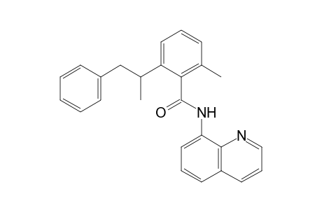 2-methyl-6-(1-phenylpropan-2-yl)-N-(quinolin-8-yl)benzamide