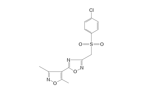 3-{[(p-chlorophenyl)sulfonyl]methyl}-5-(3,5-dimethyl-4-isoxazolyl)-1,2,4-oxadiazole