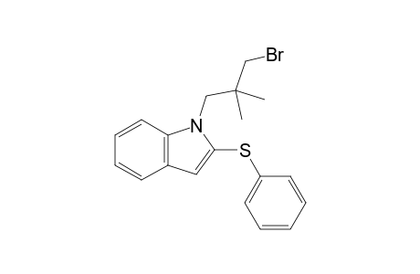 1-(3-bromanyl-2,2-dimethyl-propyl)-2-phenylsulfanyl-indole