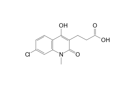 7-CHLORO-1,2-DIHYDRO-4-HYDROXY-1-METHYL-2-OXO-3-QUINOLINEPROPIONIC ACID