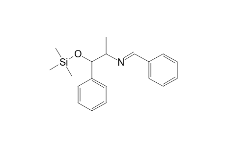 1-Hydroxy-1-phenyl-2-(benzylimino) propane TMS