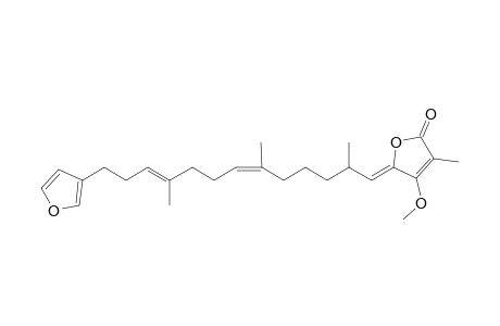 (7E,12Z,18S,20Z)-22-O-methyl-variabilin