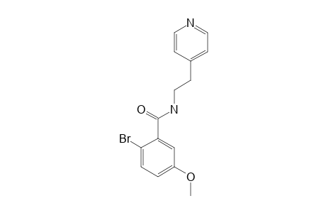 6-bromo-N-[2-(4-pyridyl)ethyl]-m-anisamide