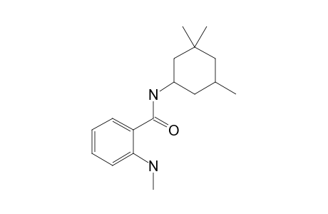 o-(methylamino)-N-(3,3,5-trimethylcyclohexyl)benzamide