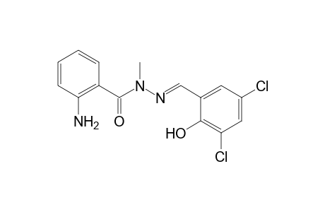 anthranilic acid, (3,5-dichlorosalicylidene)methylhydrazide