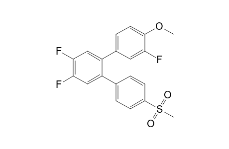 1,2-bis(Fluoranyl)-4-(3-fluoranyl-4-methoxy-phenyl)-5-(4-methylsulfonylphenyl)benzene