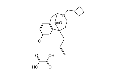 6-ALLYL-3-(CYCLOBUTYLMETHYL)-1,2,3,4,5,6-HEXAHYDRO-8-METHOXY-2,6-METHANO-3-BENZAZOCIN-11-ONE, OXALATE (1:1) (SALT)