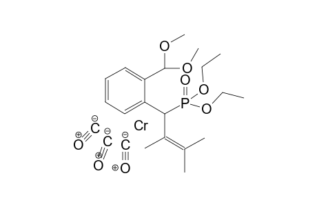 {eta6-1-[2-Butyl-1-(diethoxyphosphoryl)-3-methylprop-2-en-1-yl]-2-(dimethoxymethyl)benzene}tricarbonylchromium(0)