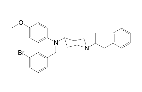 N-3-Bromobenzyl-N-4-methoxyphenyl-1-(1-phenylpropan-2-yl)piperidin-4-amine