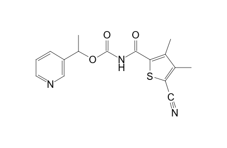 (5-cyano-3,4-dimethyl-2-thenoyl)carbamic acid, 1-(3-pyridyl)ethyl ester