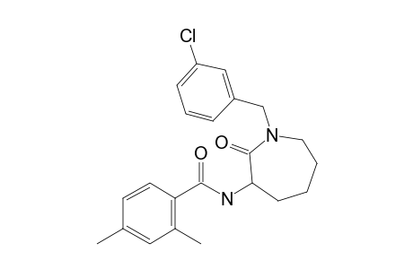 N-[1-(3-Chlorobenzyl)-2-oxoazepan-3-yl]-2,4-dimethylbenzamide