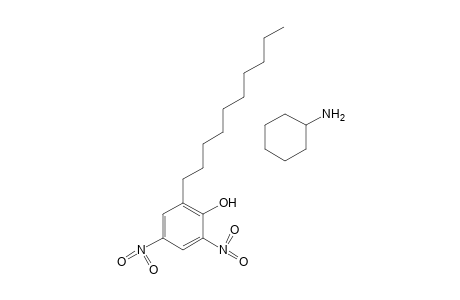 2-decyl-4,6-dinitrophenol, compound with cyclohexylamine (1:1)