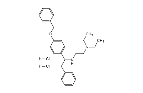 N'-{1-[p-(benzyloxy)phenyl]-2-phenylethyl}-N,N-diethylethylenediamine, dihydrochloride
