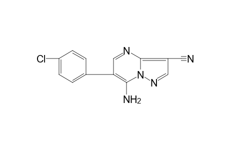 7-AMINO-6-(p-CHLOROPHENYL)PYRAZOLO[1,5-a]PYRIMIDINE-3-CARBONITRILE