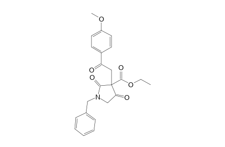 1-Benzyl-2,4-diketo-3-[2-keto-2-(4-methoxyphenyl)ethyl]pyrrolidine-3-carboxylic acid ethyl ester