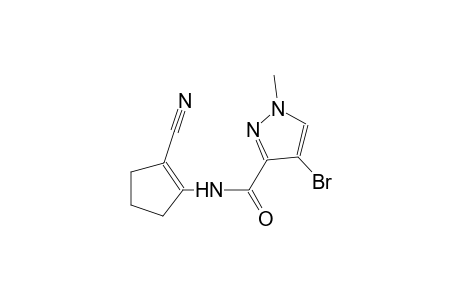 4-bromo-N-(2-cyano-1-cyclopenten-1-yl)-1-methyl-1H-pyrazole-3-carboxamide