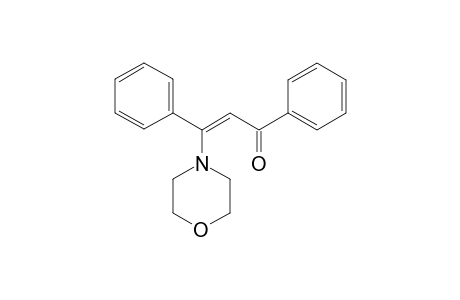 (Z)-3-(4-morpholinyl)-1,3-diphenyl-2-propen-1-one