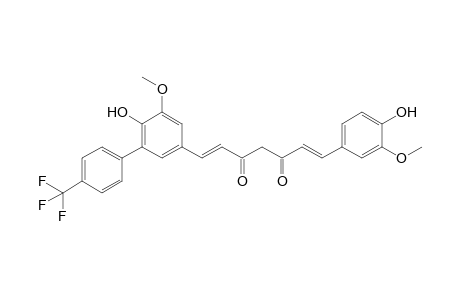 5'-[4"-(Trifluoromethyl)phenyl]-1,7-bis(4'-hydroxy-3'-methoxyphenyl)-1,6-heptadiene-3,5-dione