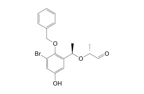 (a'R,2R)-2-{2'-(Benzyloxy)-3'-bromo-5'-hydroxy-..alpha.'.-methylbenzyloxy}-propanal