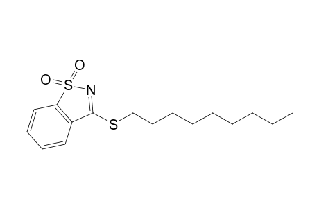 3-(nonylthio)-1,2-benzisothiazole, 1,1-dioxide