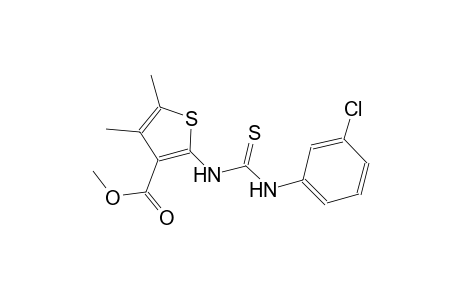 methyl 2-{[(3-chloroanilino)carbothioyl]amino}-4,5-dimethyl-3-thiophenecarboxylate