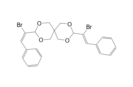 2,4,8,10-tetraoxaspiro[5.5]undecane, 3-[(E)-1-bromo-2-phenylethenyl]-9-[(Z)-1-bromo-2-phenylethenyl]-