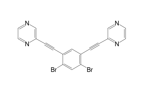 2,2'-((4,6-Dibromo-1,3-phenylene)bis(ethyne-2,1-diyl))dipyrazine