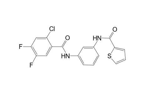 N-(3-[(2-Chloro-4,5-difluorobenzoyl)amino]phenyl)-2-thiophenecarboxamide