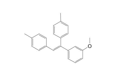 (E)-1-Methyl-4-(2-m-methoxyphenyl-2-p-tolylvinyl) benzene
