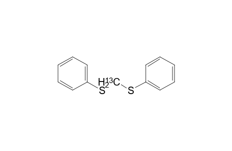 Bis(phenylthio)[13C]methane