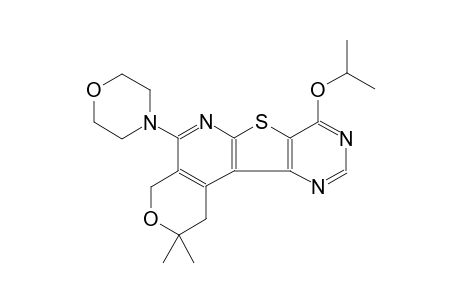 2,2-dimethyl-5-(4-morpholinyl)-1,4-dihydro-2H-pyrano[4'',3'':4',5']pyrido[3',2':4,5]thieno[3,2-d]pyrimidin-8-yl isopropyl ether