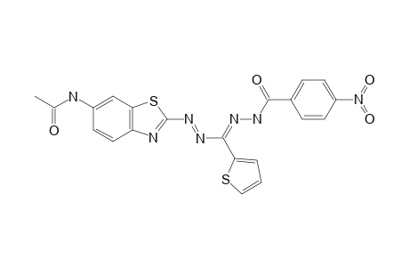 1-(6-ACETYLAMINO-BENZOTHIAZOLE)-3-(THIOPHELIDENE)-5-(4'-NITROBENZOYL)-FORMAZAN