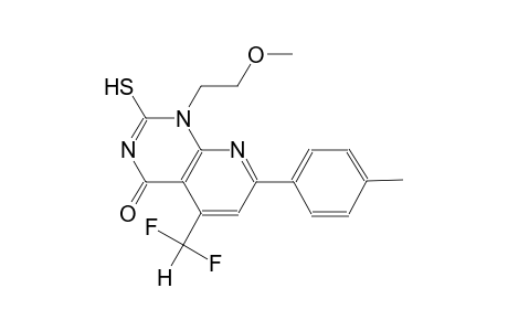 pyrido[2,3-d]pyrimidin-4(1H)-one, 5-(difluoromethyl)-2-mercapto-1-(2-methoxyethyl)-7-(4-methylphenyl)-