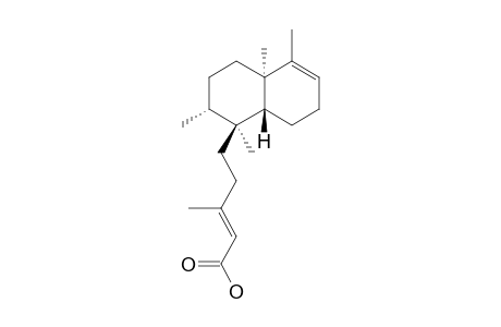 DELTA(13,14)-KOLAVENIC-ACID;(5R,8R,9S,10R)-ENT-CLEROD-3,13-DIEN-15-OIC-ACID