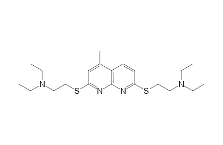 2,7-bis{[2-(diethylamino)ethyl]thio}-4-methyl-1,8-naphthyridine