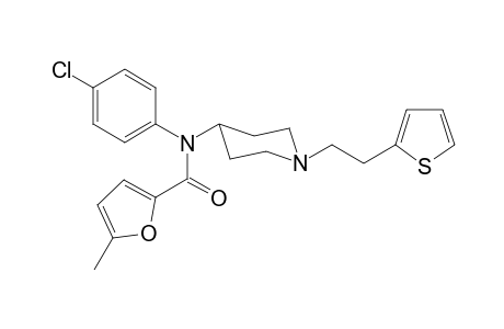 N-(4-Chlorophenyl)-5-methyl-N-(1-[2-(thiophen-2-yl)ethyl]-piperidin-4-yl)furan-2-carboxamide