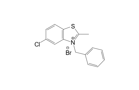 3-Benzyl-5-chloro-2-methylbenzo[d]thiazol-3-iumbromide