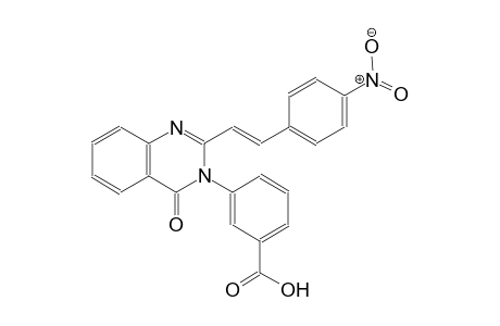 3-(2-[(E)-2-(4-nitrophenyl)ethenyl]-4-oxo-3(4H)-quinazolinyl)benzoic acid