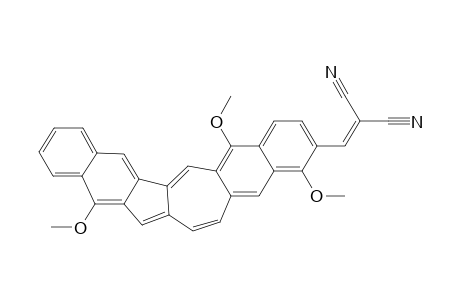 (5,12,16-trimethoxydinaphtho[2,3-a:2'.3'-g]azulene-15-ylmethylene)propanedinitrile