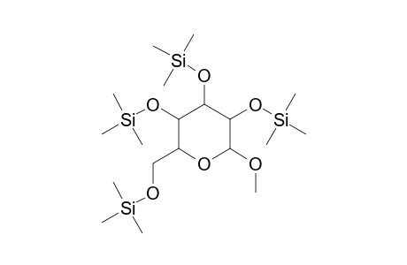 Glucopyranoside <methyl .alpha.-D->, tetra-TMS