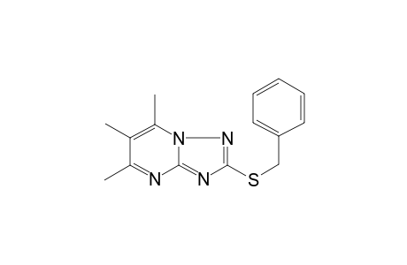 2-Benzylsulfanyl-5,6,7-trimethyl-[1,2,4]triazolo[1,5-a]pyrimidine