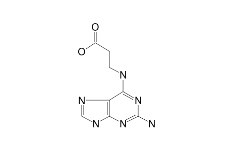 3-[(2-Amino-9H-purin-6-yl)amino]propanoic acid