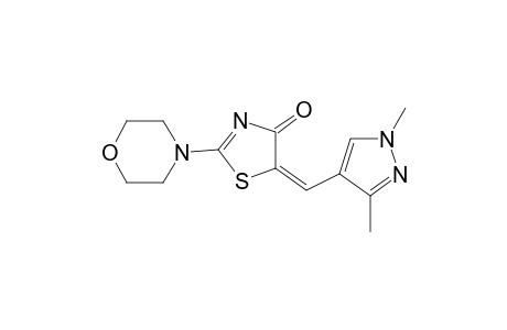 4(5H)-Thiazolone, 5-[(1,3-dimethyl-1H-pyrazol-4-yl)methylidene]-2-(4-morpholinyl)-