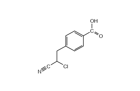 p-(2-chloro-2-cyanoethyl)benzoic acid