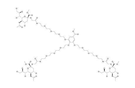 #19;METHYL-3,4,5-TRI-[11-[2-(METHYL-5-ACETAMIDO-3,5-DIDEOXY-2-THIO-D-GLYCERO-ALPHA-D-GALACTO-2-NONULO-PYRANOSID)-ACETAMIDO]-3,6,9-TRIOXAUNDECYLOXY]-BENZOATE;CO