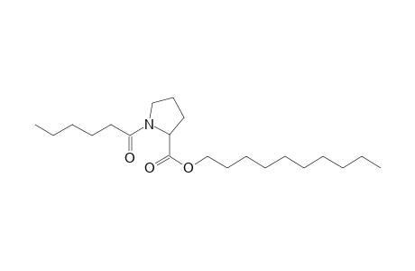 L-Proline, N-(hexanoyl)-, decyl ester