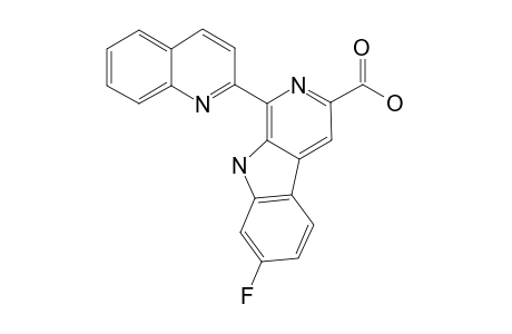 3-Fluoro-6-(quinolin-2-yl)pyridino[4,5-b]indole-8-carboxylic acid